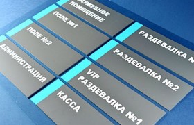 Пластиковые таблички на дверь